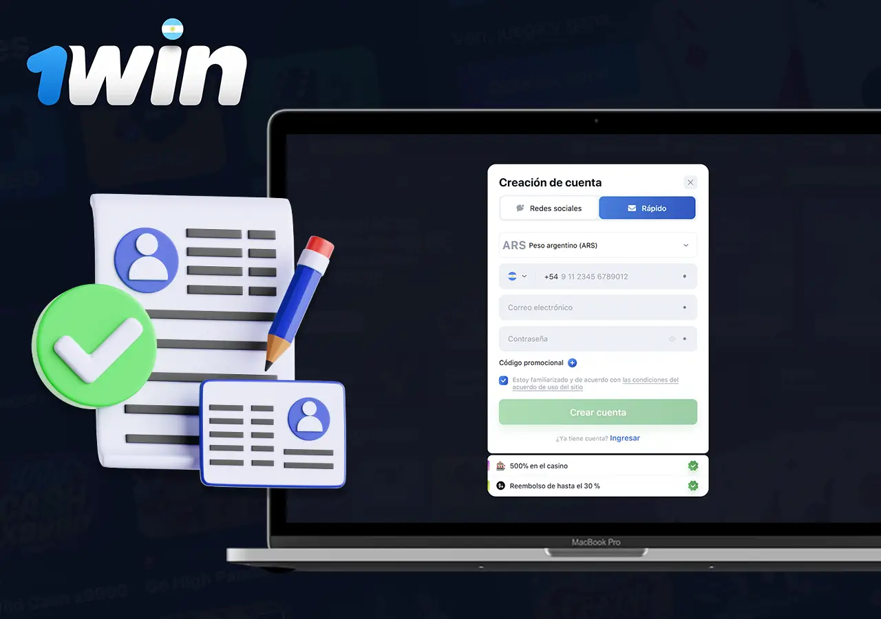 Registro en 1win Argentina