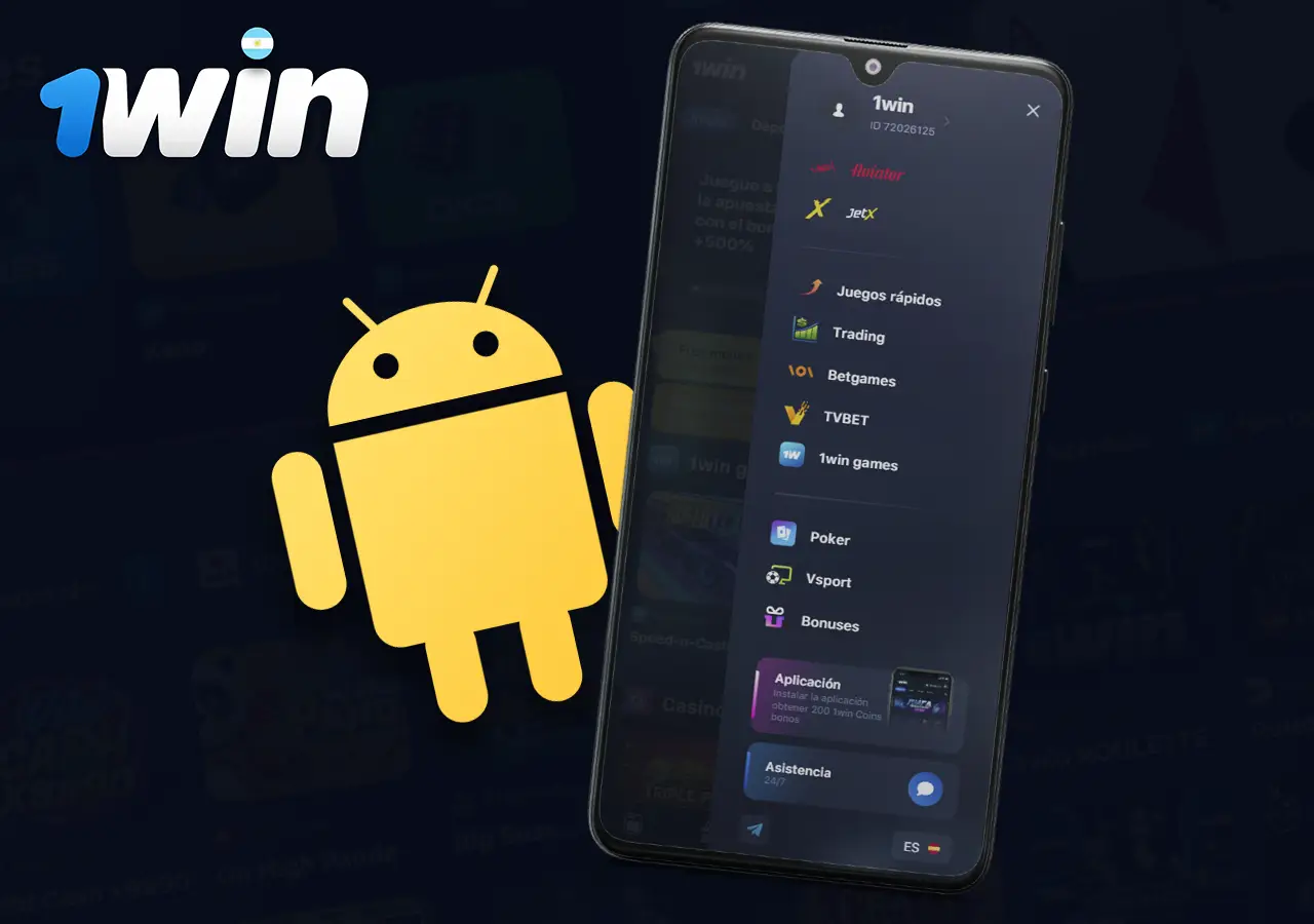 Cómo descargar la aplicación móvil 1win en Android paso 2