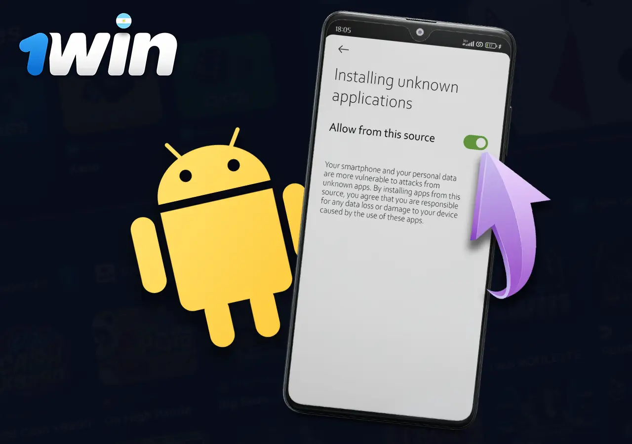 Cómo descargar la aplicación móvil 1win en Android paso 4