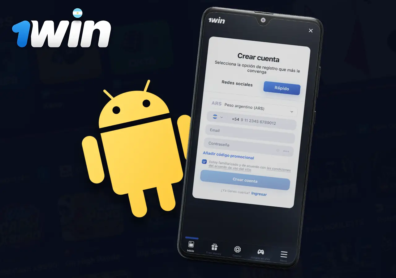 Cómo descargar la aplicación móvil 1win en Android paso 6